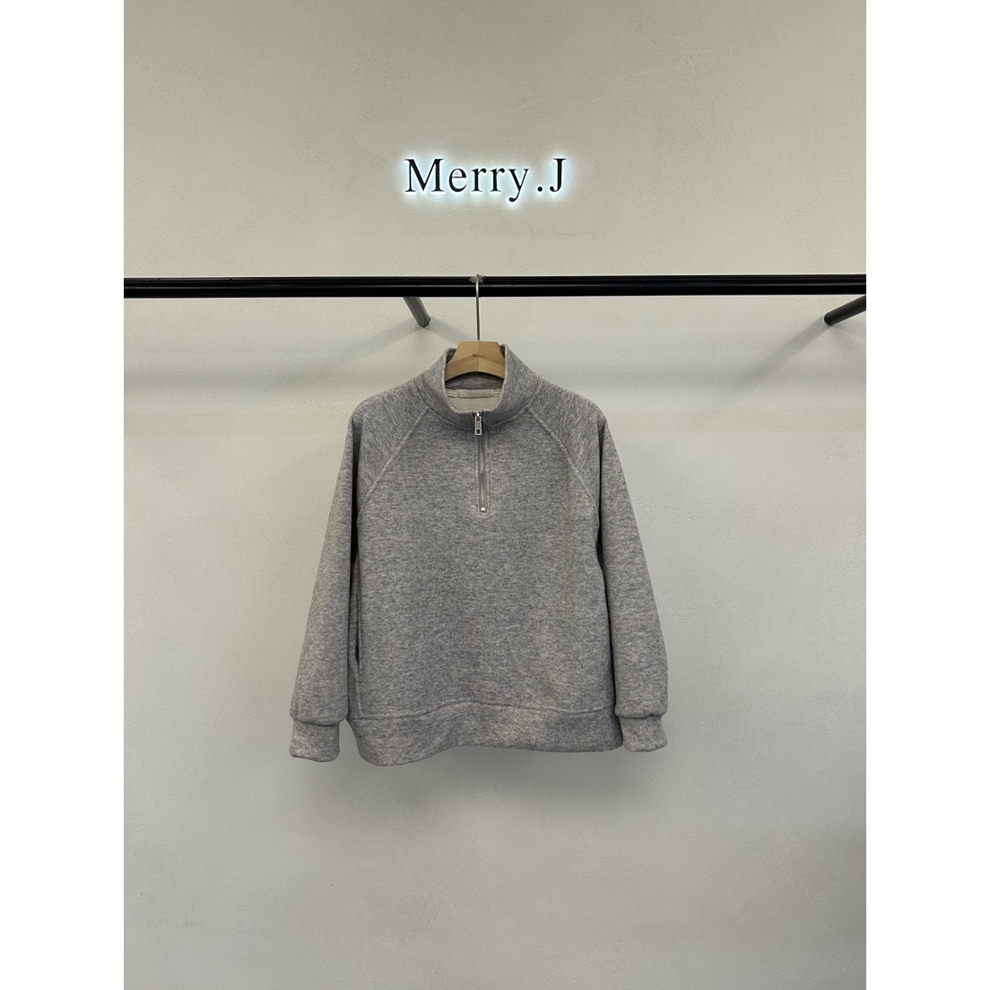 MERRY-J东大门㊣直邮女装新品热卖休闲时尚真品推荐卫衣拉链