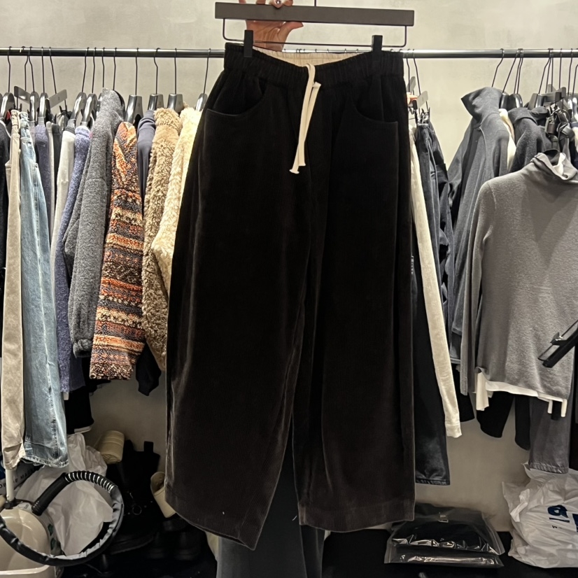 TUG东大门㊣实拍女装新款休闲人气时尚真品热卖休闲裤灯芯绒