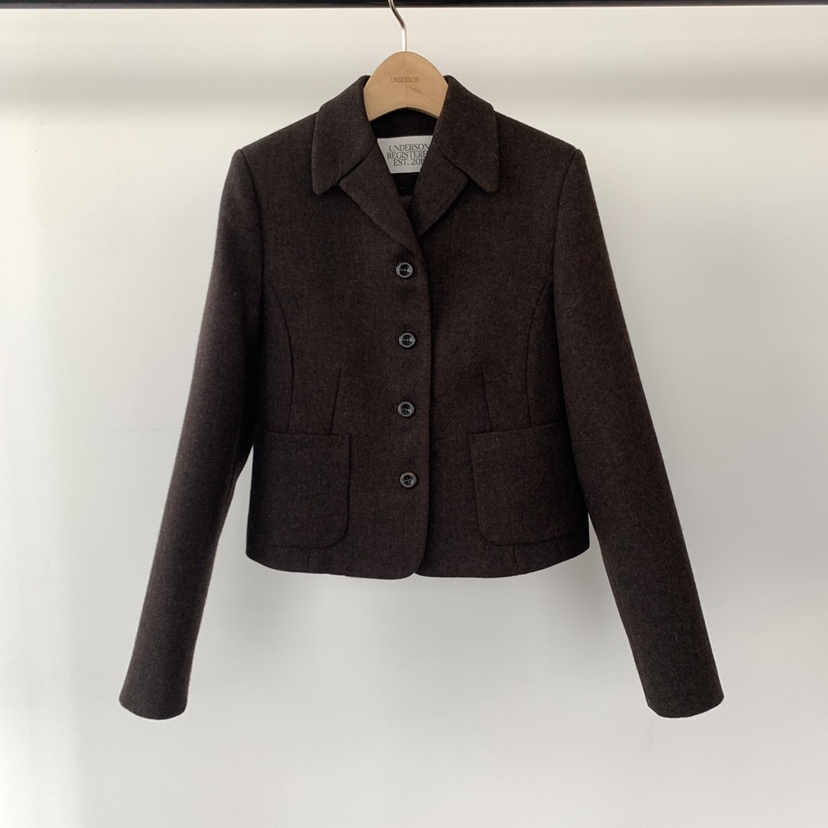 UNDERSON韩国代购㊣女装新款热卖休闲真品时尚25秋冬人气夹克