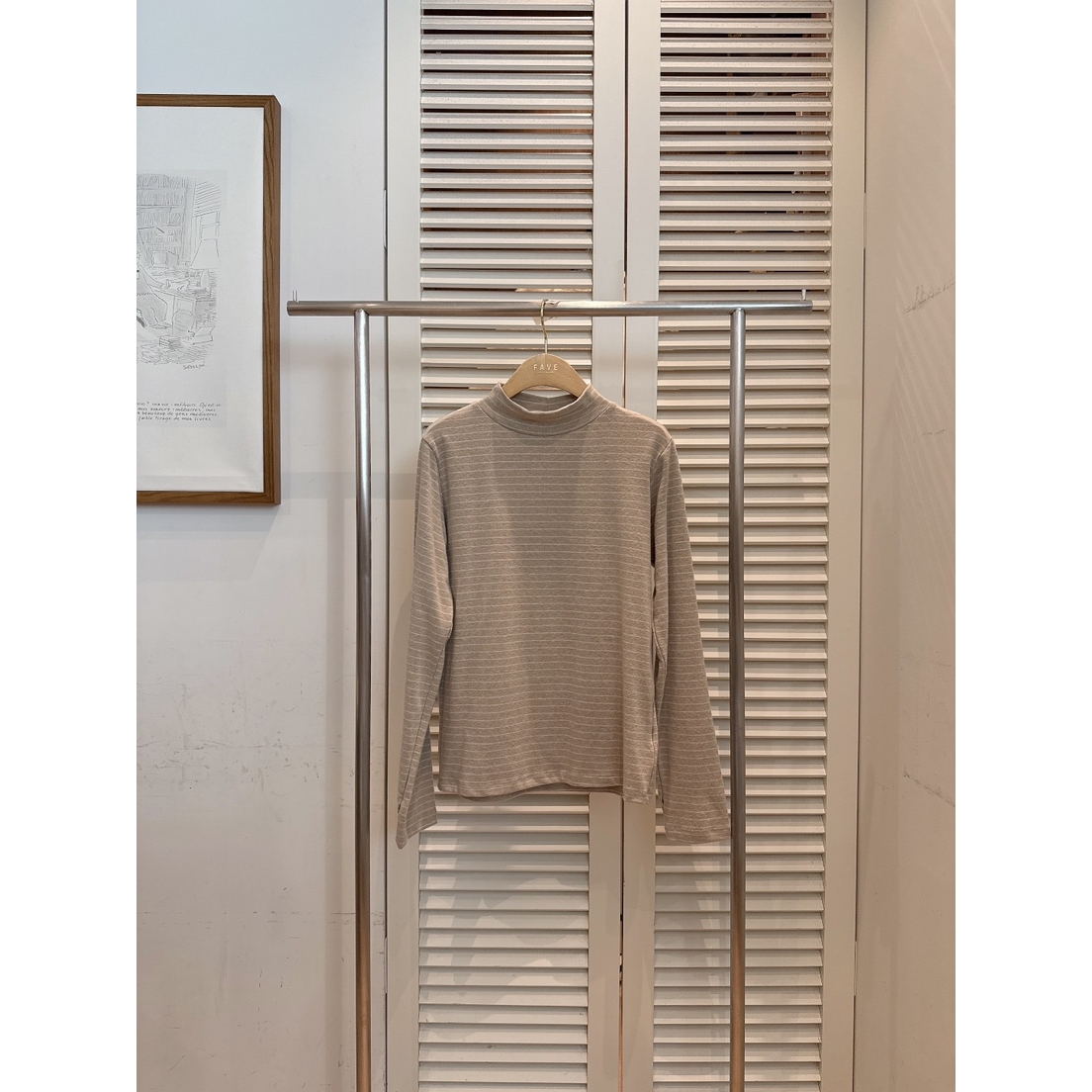 FAVE-L韩国代购㊣女士新款休闲真品25秋冬推荐长袖T恤安哥拉