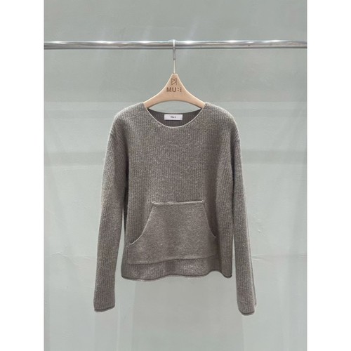 THE MUI东大门㊣实拍女装新款推荐人气休闲时尚针织衫口袋