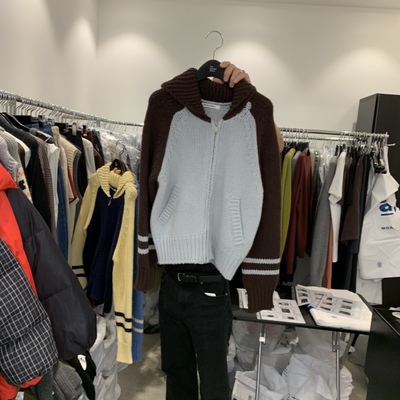 THE SECOND GROW韩国直邮㊣女装新品25秋冬人气真品毛衣拉链