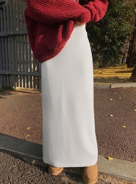 MOMENT/RECOVER韩国代购㊣女装新品25秋冬时尚推荐热卖长裙