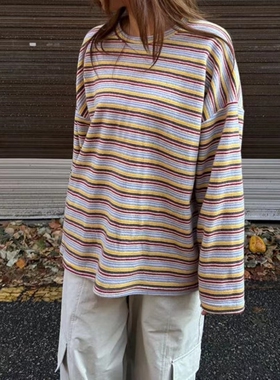 ARLOW韩国代购㊣女装新款热卖人气推荐25秋冬真品休闲长袖T恤