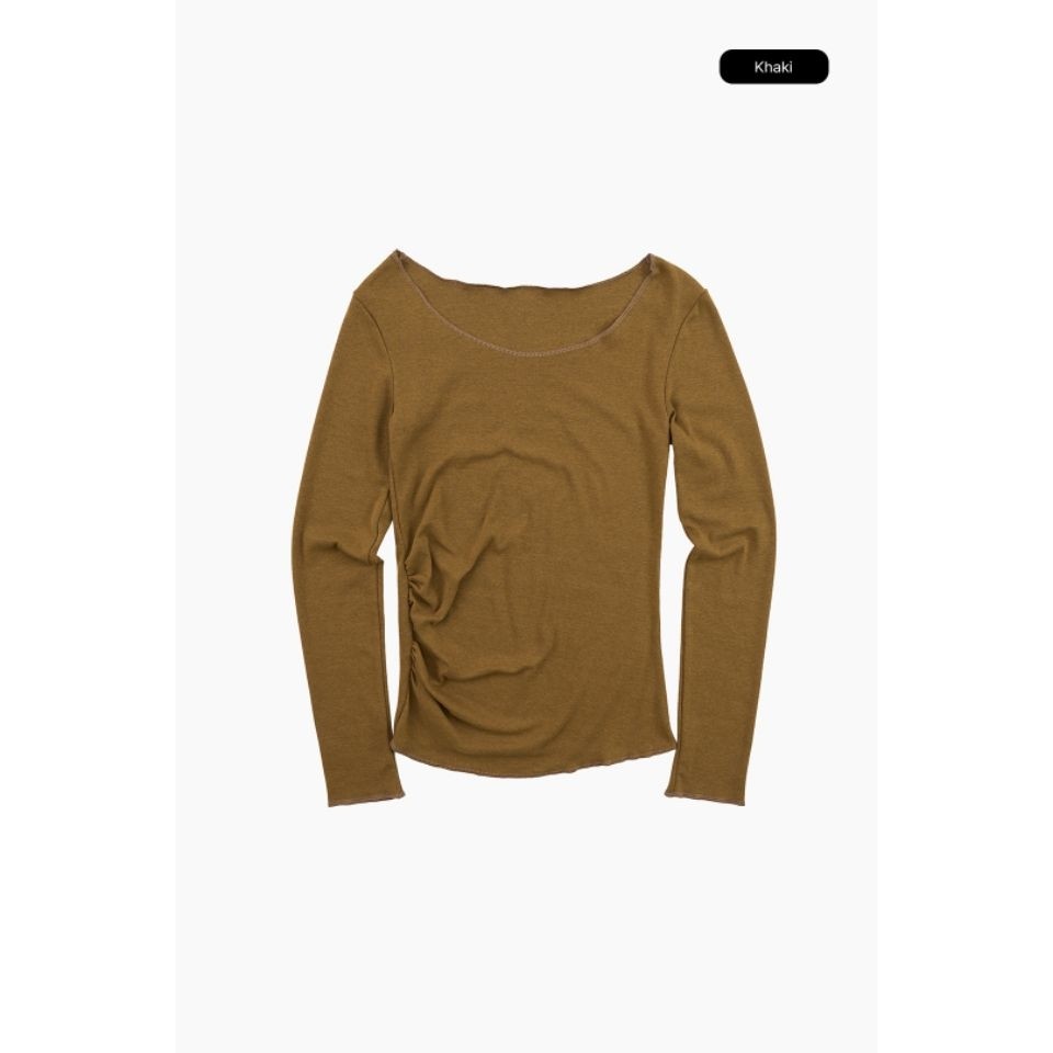 LIVE FOR_EVER韩国直邮㊣女装新款25秋冬推荐真品时尚长袖T恤