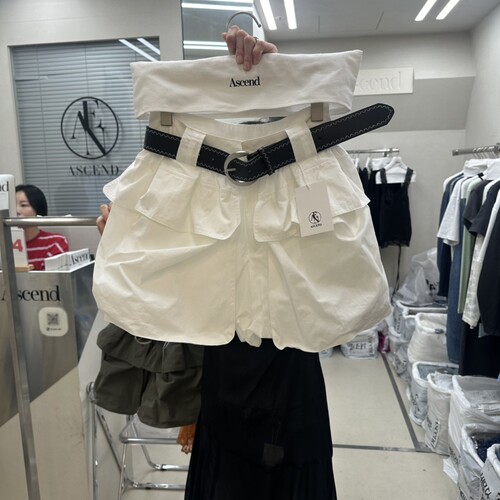 ASCEND㊣韩国直邮实拍女士新款时尚人气推荐26春夏短裤含腰带