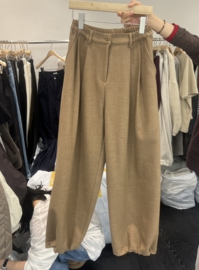 TAFFETA东大门㊣直邮女装新款时尚热卖推荐休闲休闲裤春款褶裥