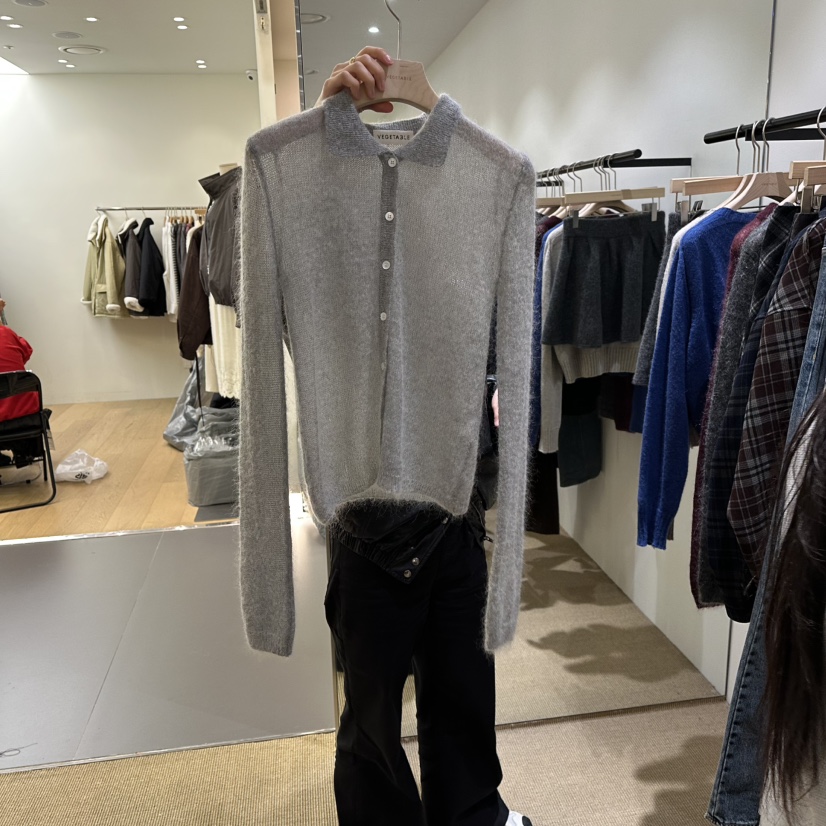 VEGETABLE韩国代购㊣女士新品推荐人气休闲时尚针织衫马海毛