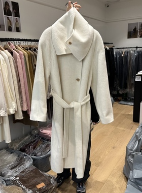 aube nunt韩国直邮㊣女士新品真品热卖推荐中长款大衣含腰带