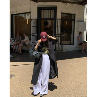 ㊣女装 L韩国代购 CITE 大衣含腰带系带 推荐 中长款 新品 REVE