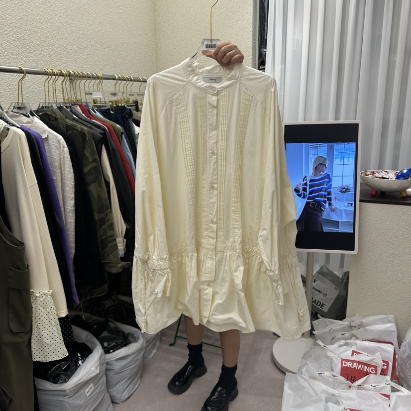 DRAWING东大门㊣直邮女装新品推荐真品25秋冬热卖人气时尚衬衫