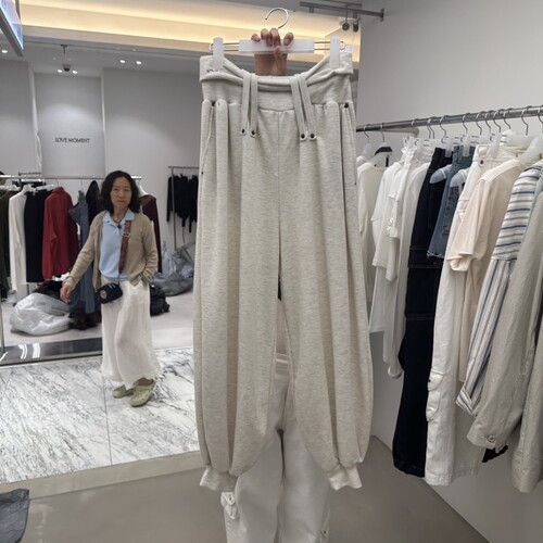 R U VAULT㊣东大门代购女装26秋季新品人气真品休闲裤折叠