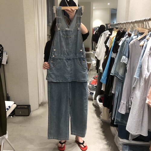 SSENIQUE/SSEMIENNE㊣东大门实拍女装新款休闲背带裤吊带裙