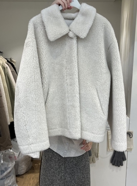 JINSIM东大门㊣直邮女士新品时尚人气热卖休闲短款大衣羊毛