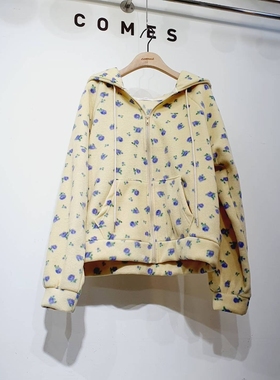 COMES-ot东大门㊣直邮女士新款人气25秋冬推荐夹克羊毛花朵