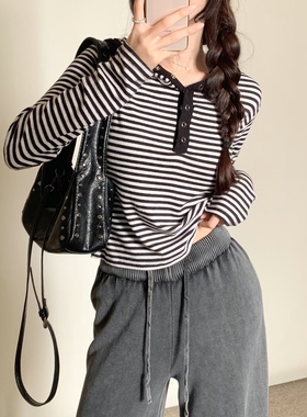 BLUSHER韩国直邮㊣女士新品真品休闲热卖时尚25秋冬长袖T恤