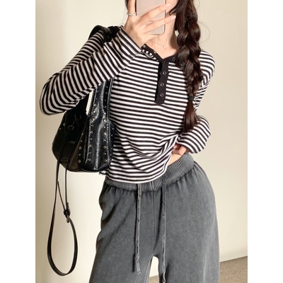 BLUSHER韩国直邮㊣女士新品真品休闲热卖时尚25秋冬长袖T恤