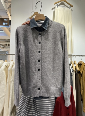 mellor/OLA东大门㊣直邮女士新品推荐人气25秋冬针织衫假两件