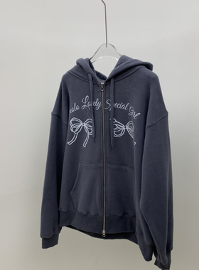 Seolo seoul东大门㊣直邮女装新款时尚真品卫衣连帽衫拉链