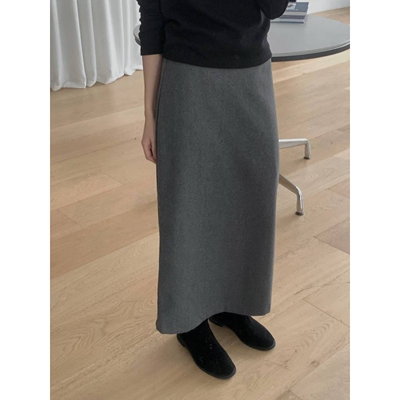 HAY KNOCK东大门㊣代购女士新品人气25秋冬休闲推荐长裙羊毛