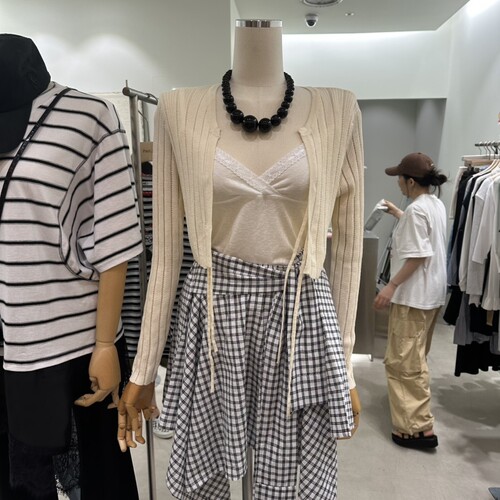 Part.3东大门直邮㊣女士新品职业真品人气套装短款针织开衫