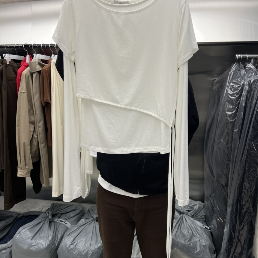 NOVUS韩国直邮㊣女士新品热卖时尚25秋冬推荐休闲真品长袖T恤