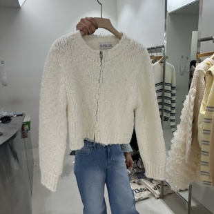 REPELLER东大门㊣实拍女士新品热卖人气真品毛衣拉链春款圆领