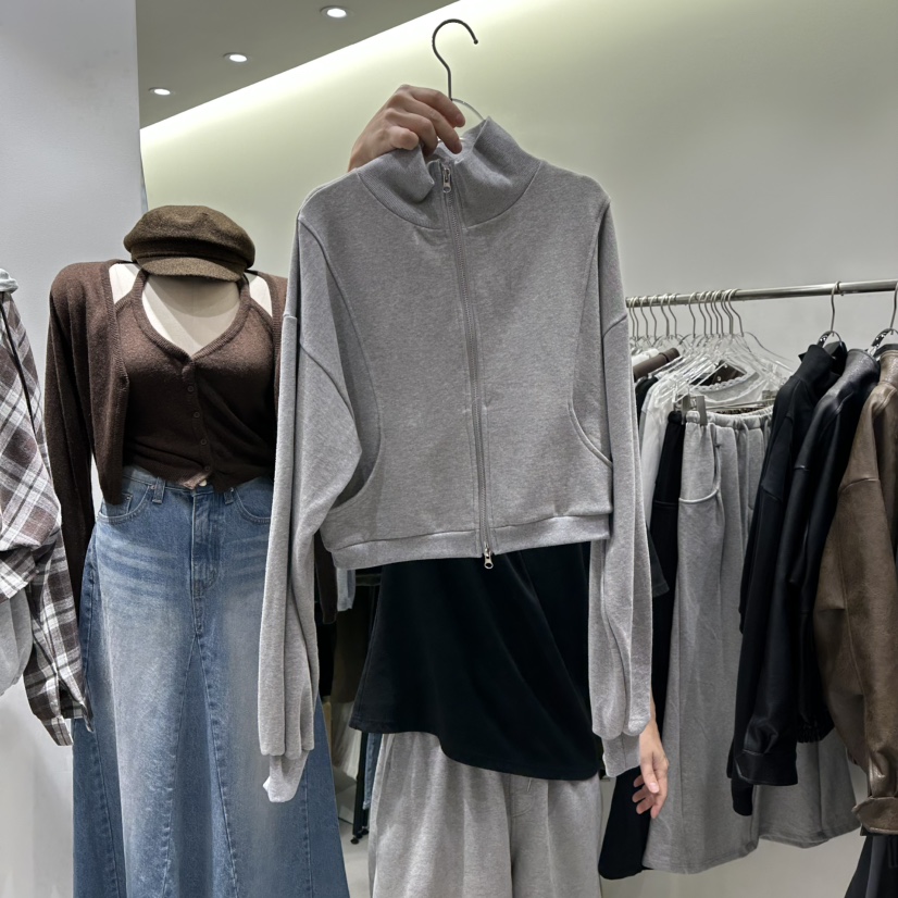 BAIE.38东大门㊣实拍女士新品真品人气推荐休闲25秋冬夹克拉链