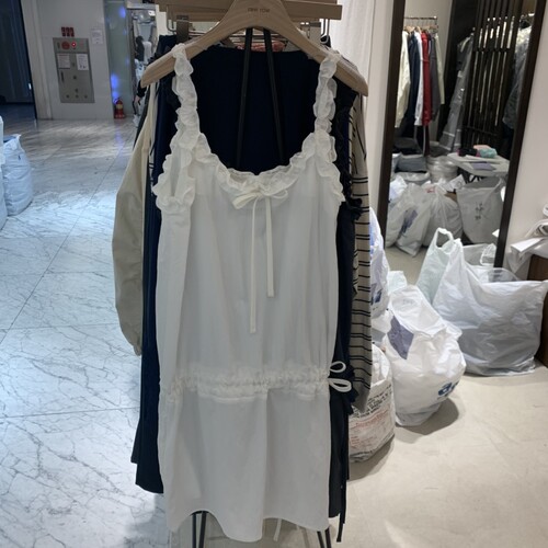 RAWROW㊣韩国直邮实拍女士新款休闲时尚26春夏连衣裙荷叶边