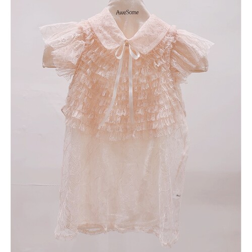 AWESOME-P韩国直邮㊣女装新品26春夏时尚套装荷叶边蝴蝶结