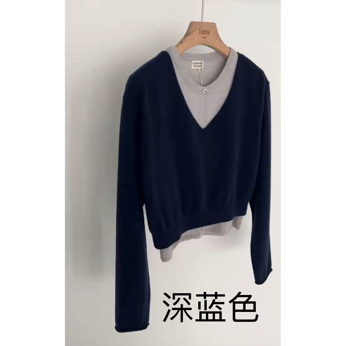 Lamagie Femme 东大门㊣直邮女士新品25秋冬针织衫不含内搭
