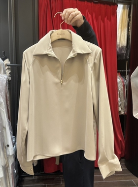 HERISH-HAUTE㊣韩国直邮实拍女装新品26春夏人气热卖衬衫拉链