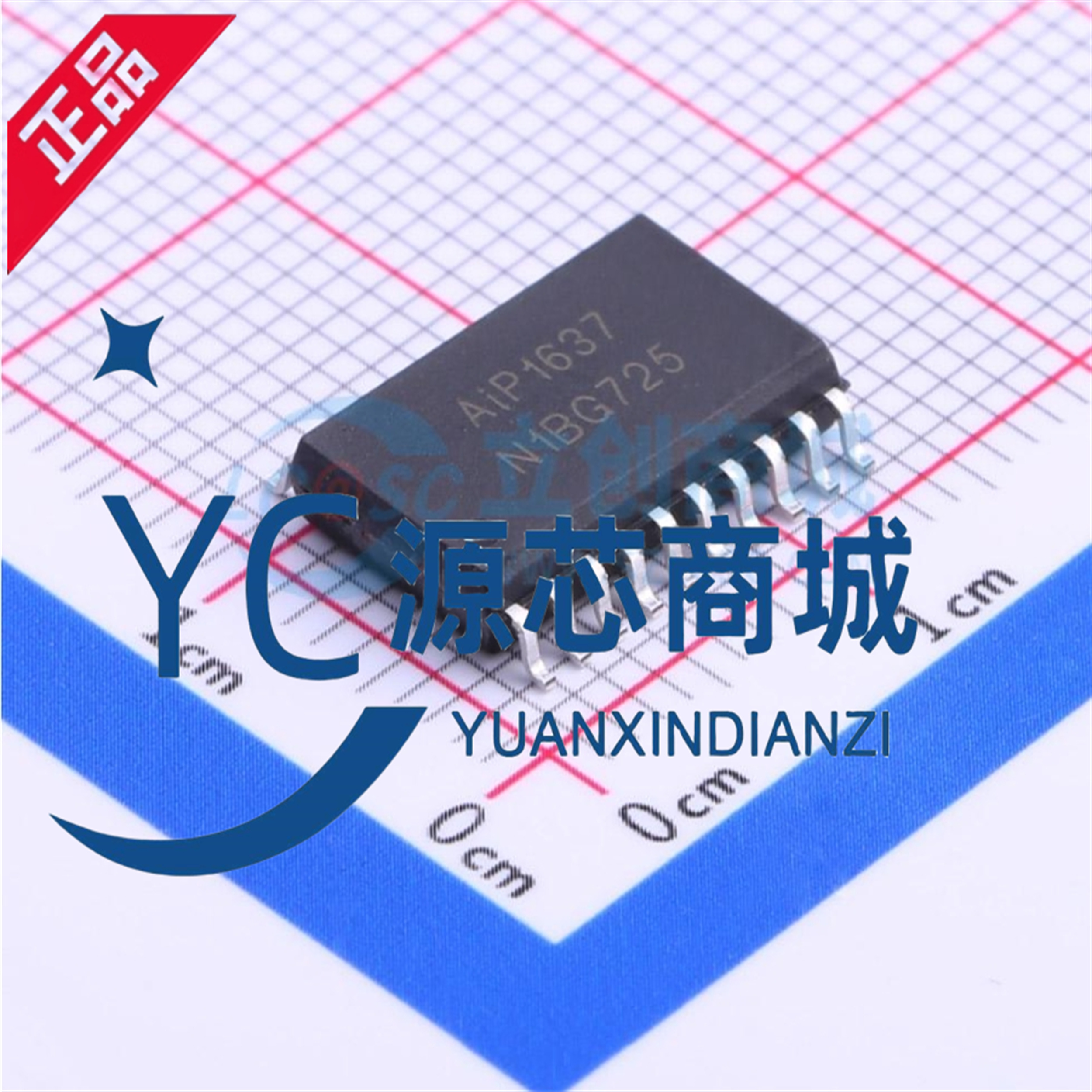 原装正品 AIP1637 TM1637 封装SOP20 共阳数码管LED驱动IC芯片