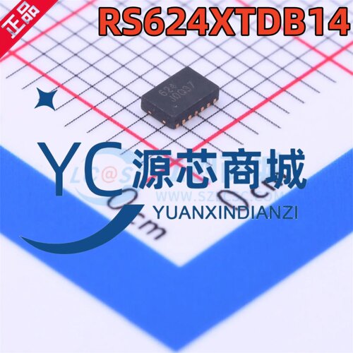 润石 RS624XTDB14 丝印624 封装TDFN14 低声噪运算放大器芯片
