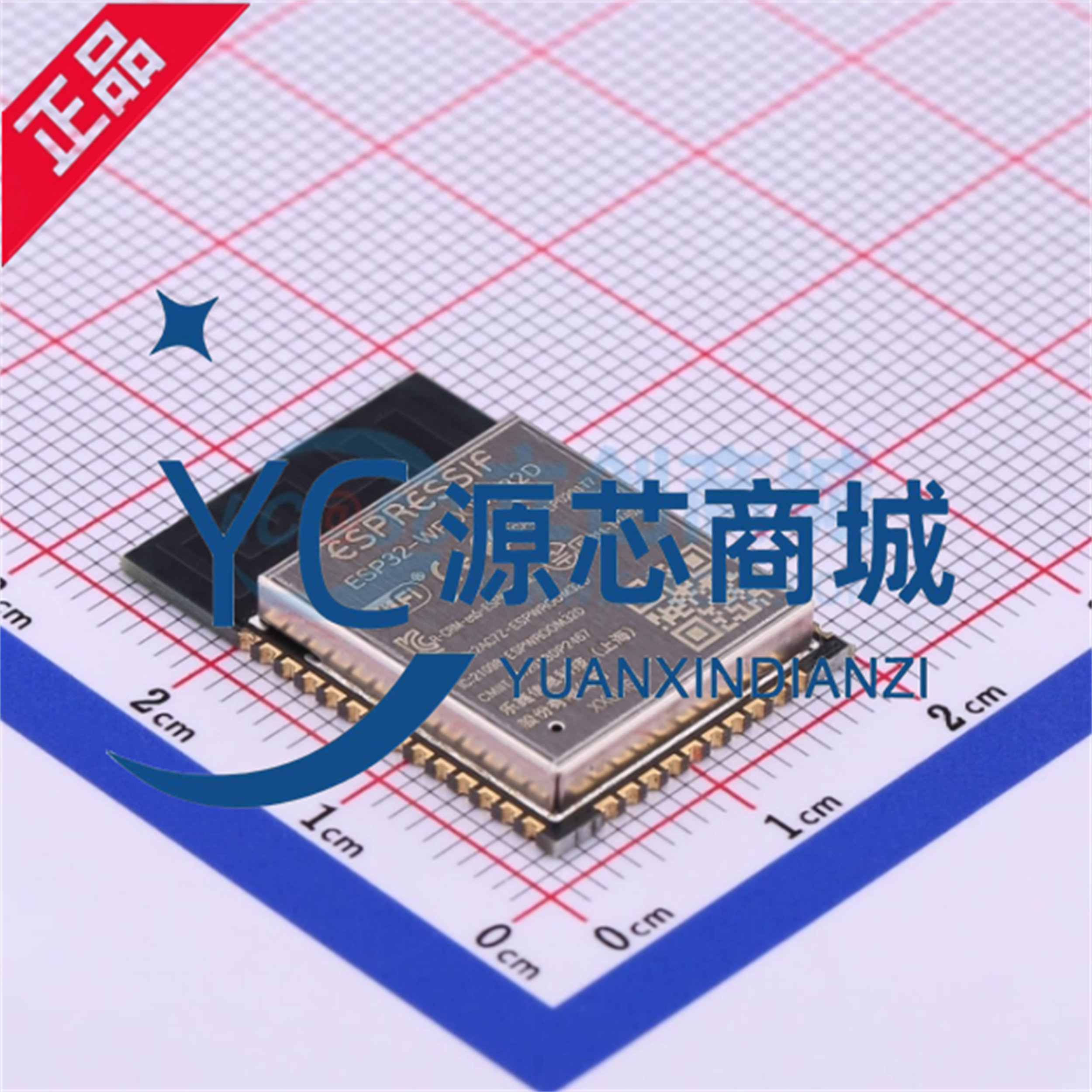 乐鑫 ESP32-WROOM-32D-N8 封装SMD WiFi+蓝牙双核CPU模组