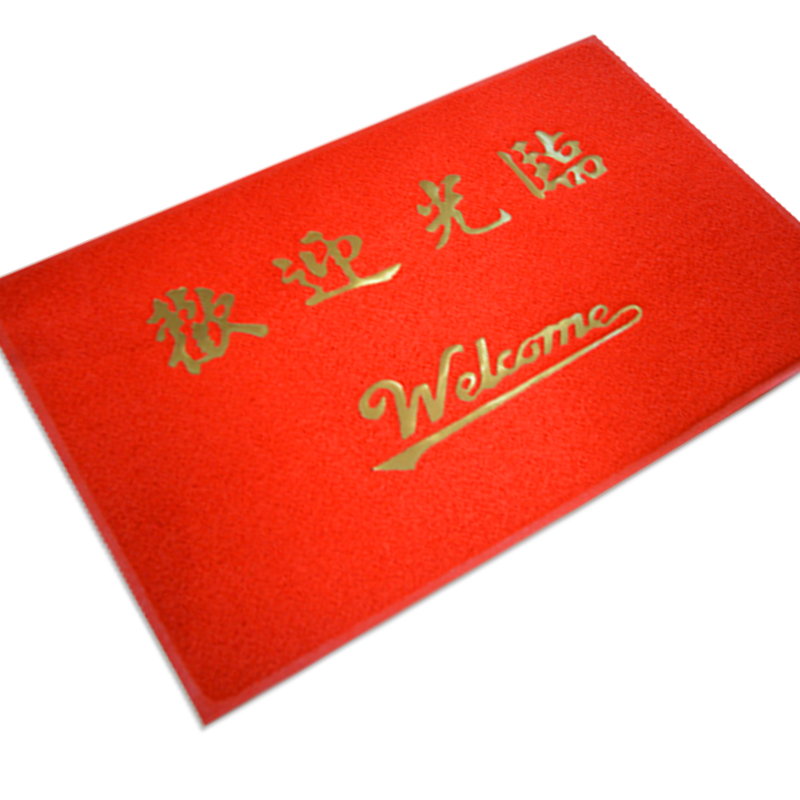 定制logo迎宾电梯塑料丝圈门垫