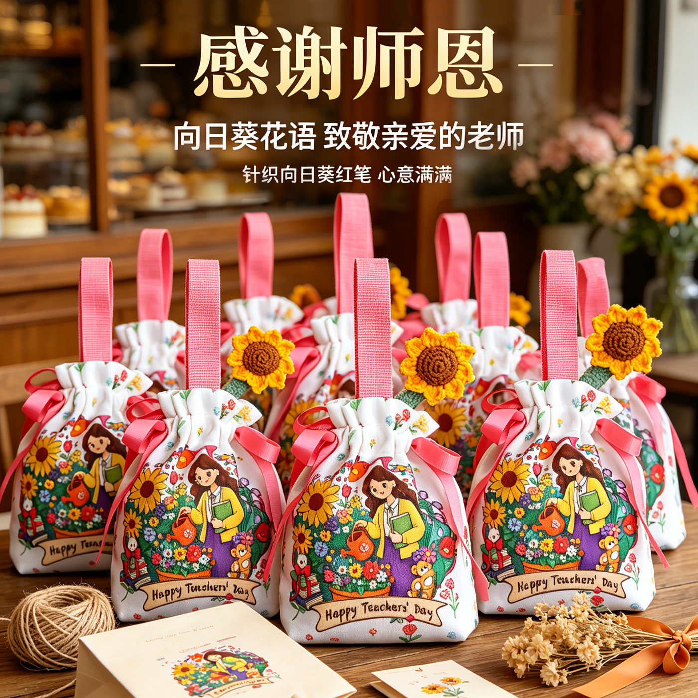 教师节礼品袋创意礼物锦旗包图片