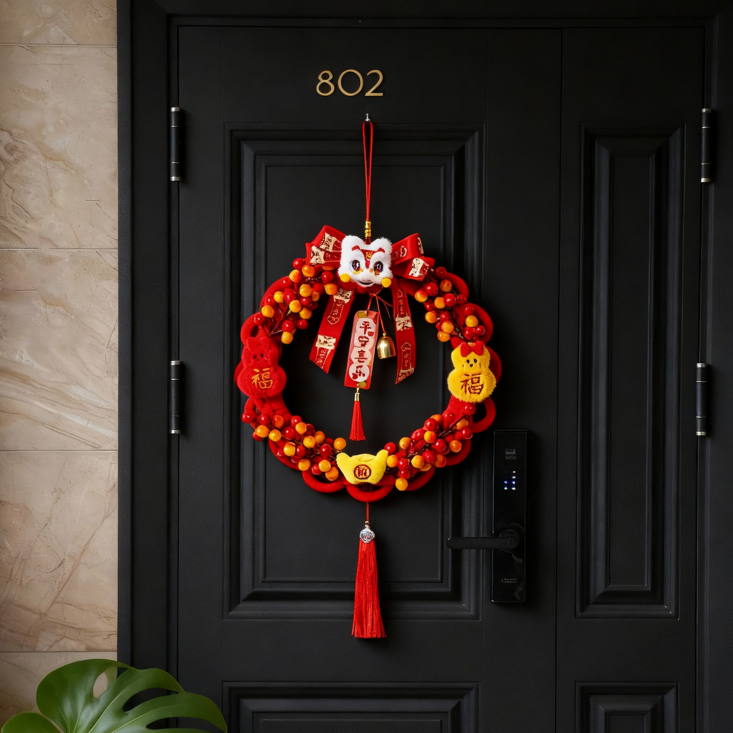 2026新年装饰挂件马年春节福环