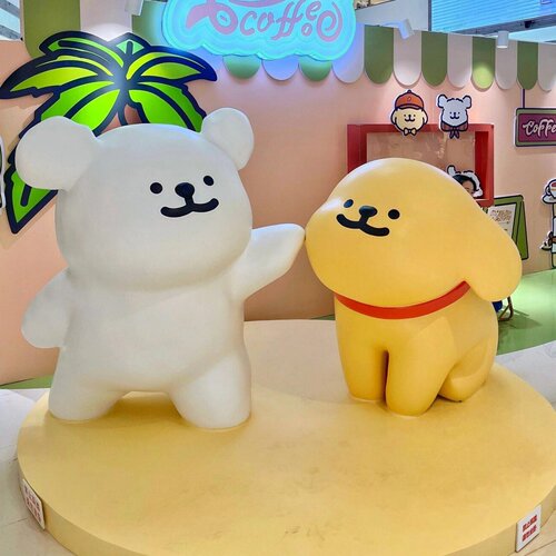 玻璃钢雕塑线条小狗卡通雕塑定制
