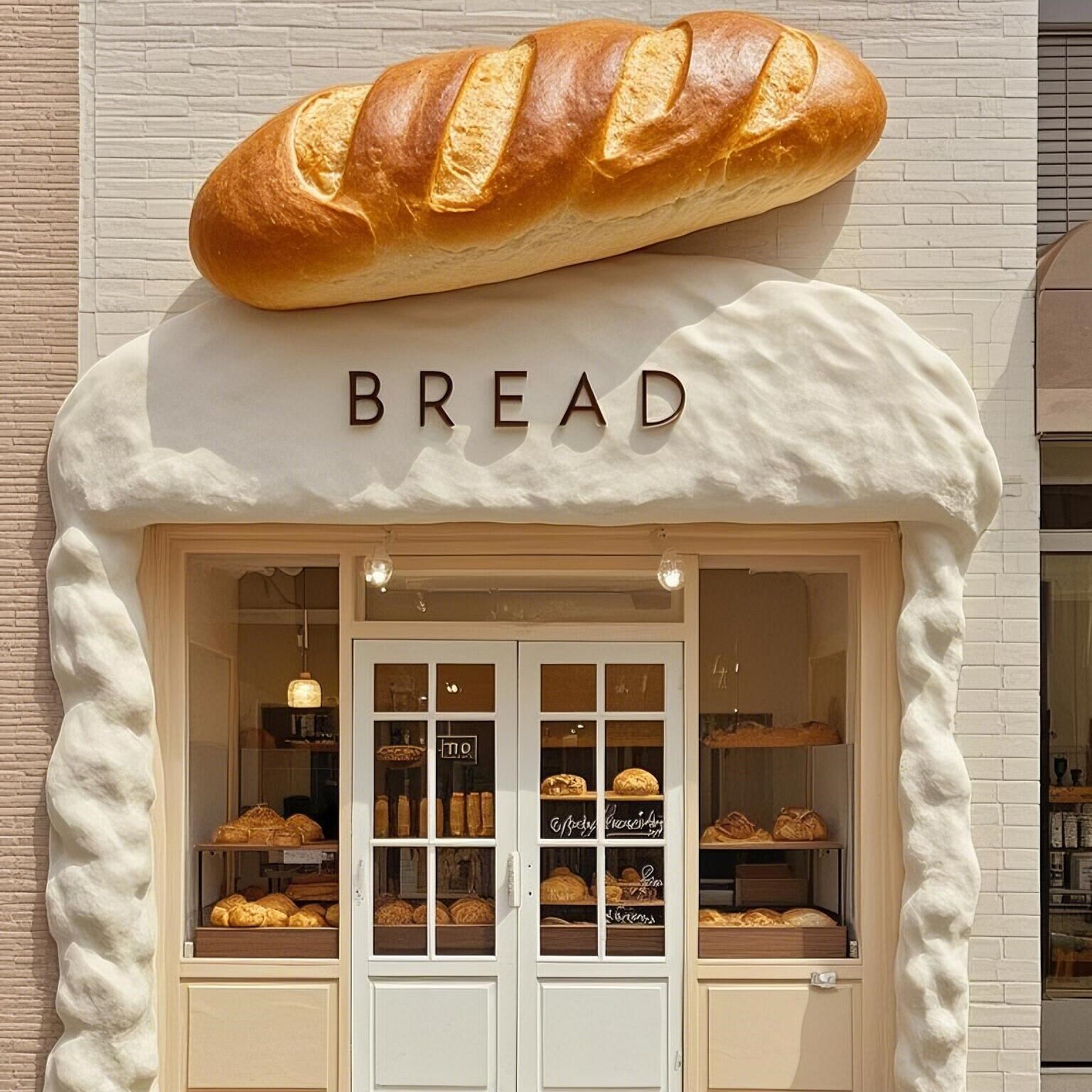 玻璃钢雕塑定制面包造型美陈装饰仿真面包门头招牌装饰商业打卡点