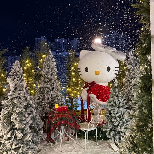 玻璃钢HelloKitty景观雕塑定制