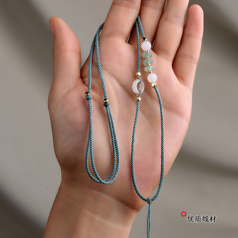 男女项链绳手工编织绳可调节高档翡翠吊坠挂绳吊坠绳玉佩绳挂件绳