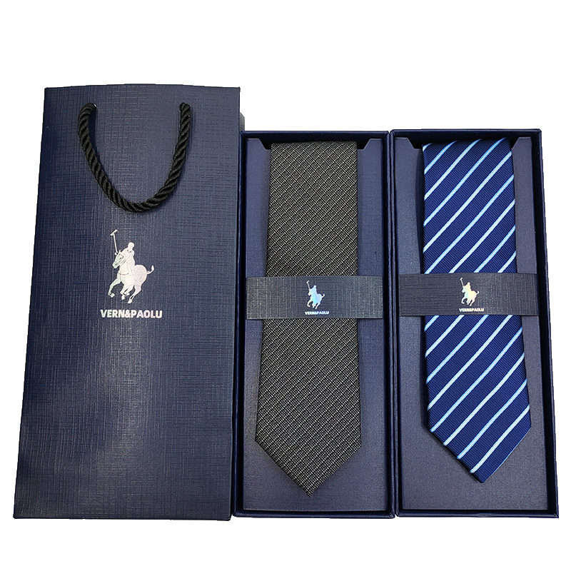 保罗领带男6cm窄版真丝休闲