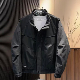 潮百搭韩版 秋冬季 立领加厚保暖二棉外套男士 时尚 棉服男25105 新款