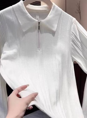 秋冬季新款痞帅轻奢翻领针织毛衣男潮百搭时尚气质显瘦长袖28820