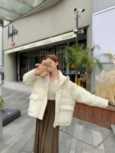 2023新款冬季羽绒服女韩系连帽宽松面包服