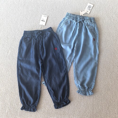 110-140码~夏装女童装 天然纤维冰丝柔软垂顺休闲长裤防蚊裤