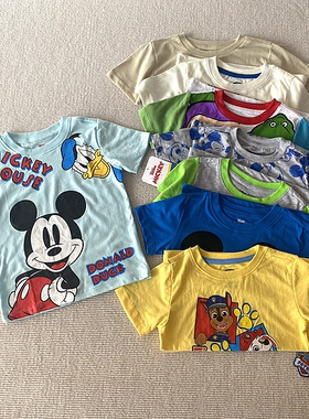 2-7岁~外贸Y单夏装男童装 60棉柔软卡通短袖T恤