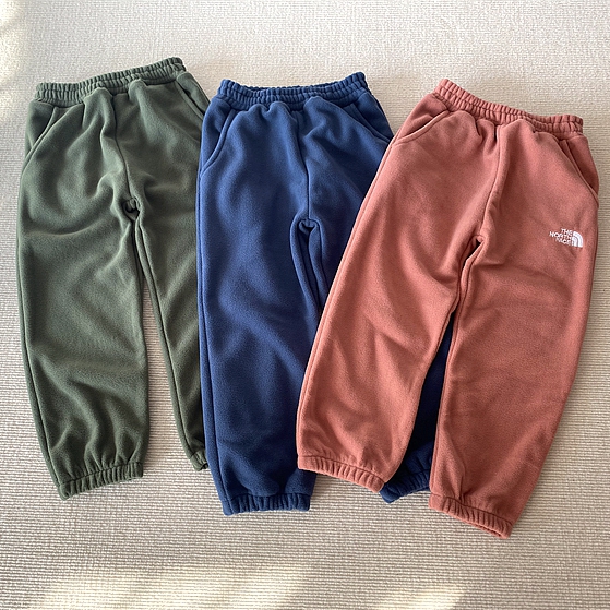 130-160码~秋冬款男女童装 柔软厚实摇粒绒休闲长裤