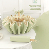 糯叽叽 16骨遮阳太阳伞防晒防紫外线女ins折叠彩胶晴雨两用upf50